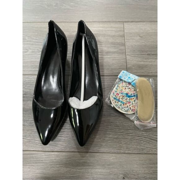 Brand New Unbranded Women’s US 6.5 Leather Pump Heels Slip On Pointed Toe - Picture 1 of 6